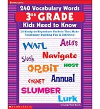 Image of 240 Vocabulary Words Kids Need to Know: 3th Grade