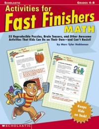 Image of Activities for Fast Finishers Math Grades 4-8