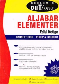 Image of Aljabar Elementer: Schaum's Outlines