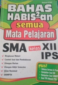 Image of Bahas habis-habisan semua mata pelajaran SMA kelas XII IPS