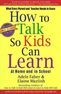 Image of How to talk so kids can learn at home and in school