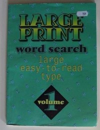 Image of Large Print Word Search : Large Easy-to-read Type Volume 1