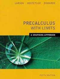 Image of Precalculus With Limits A Graphing Approach