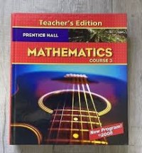 Image of PRENTICE Hall Mathematics Course 3 : teacher's Edition