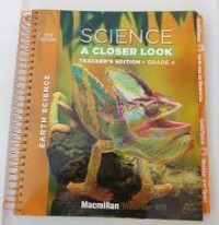 Image of Science : A Closer Look Grade 4 Teacher's Edition (Earth Science)
