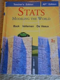 Image of Stats : Modeling the World, Teacher's Edition