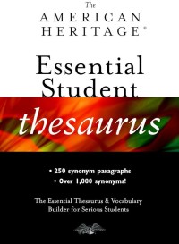 Image of The American Heritage: essential student thesaurus