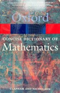 Image of The Concise Oxford dictionary of Mathematics Third Edition